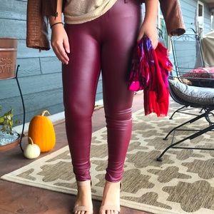 Women’s faux leather pants